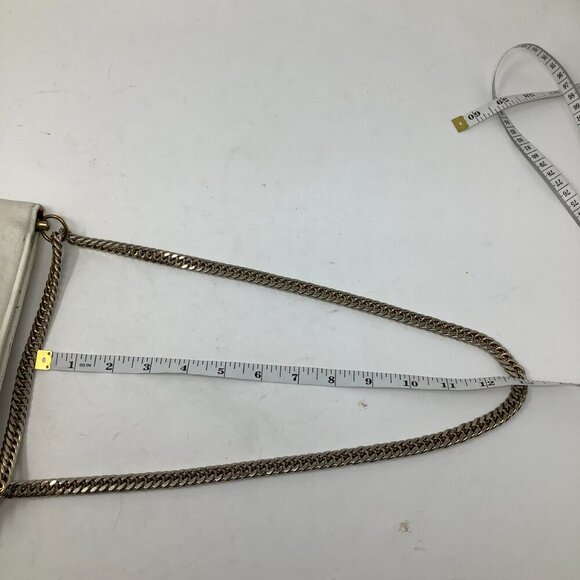 Vintage Ruth Saltz purse cream leather lion head chain handbag - Picture 6 of 12